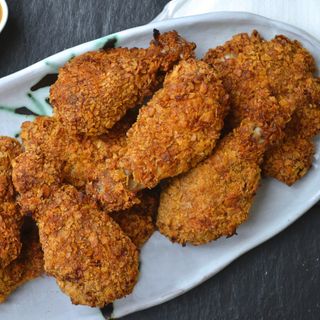 Menú pollo Frito con patata bebida 