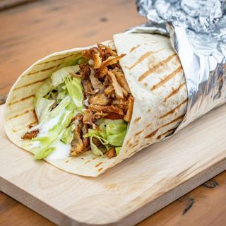 Doner durum grande solo carne con salsa 