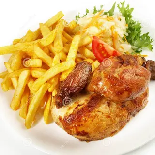 Plato de 1/2 pollo