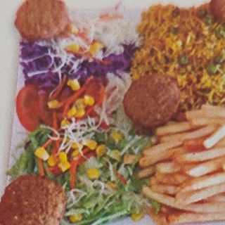 Plato vegetal falafel