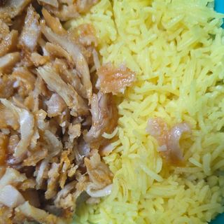 Plato carne con Arroz