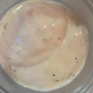 Vaso de salsa blanca