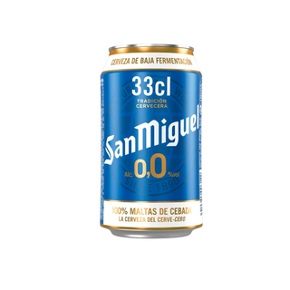 Cerveza sin alcohol lata