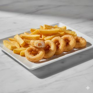 Ración de calamares a la romana (6 uds.)