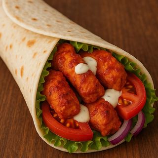 Chicken tikka roll