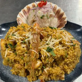 Arroz con mariscos limaña
