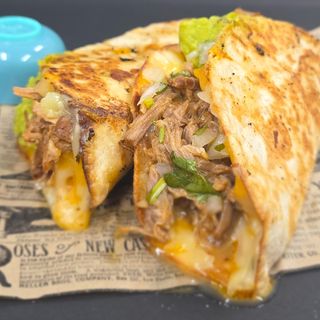 Quesadilla pulled pork.