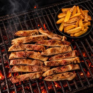 Secreto de cerdo a la brasa