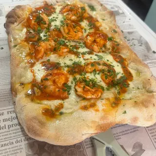 Pura Vida Marinara con Gamberi al pil-pil