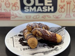 Tequeños rellenos de nutella.