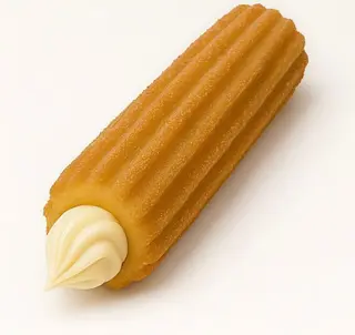 Churro relleno de milkybar