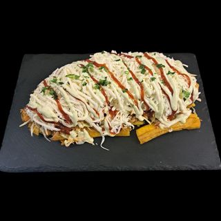 Patacón Abierto de Carne Mechada 