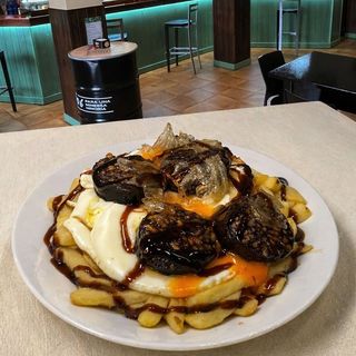 Sartén de morcilla de burgos