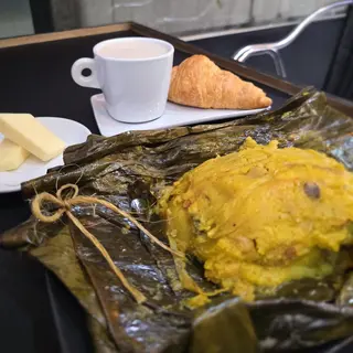 Tamal con Chocolate