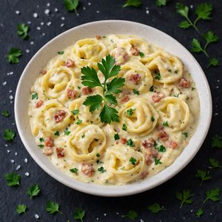 Tortellini a la carbonara
