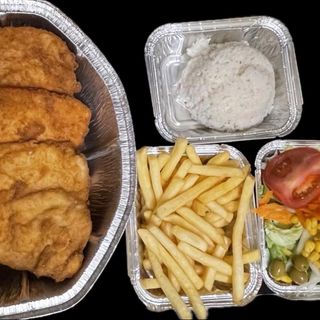 308.Chuletas de lomo de cerdo empanadas(3 ud.)