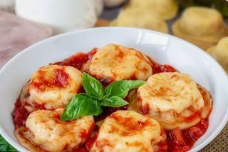 Pasta Sorrentino Relleno Jamón Y Mozzarella