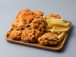 Menú Pollo Frito (3 Uds.)