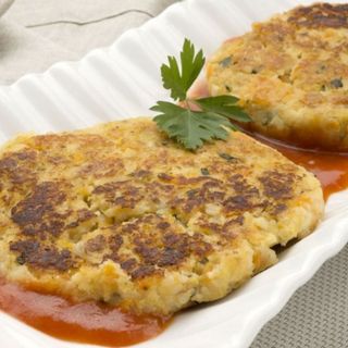 Kófte de verduras en plato