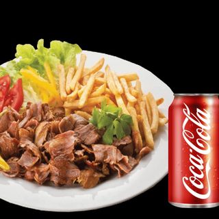 Menu plato kebab pequeño