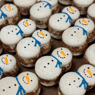 Macaron Muñeco de nieve