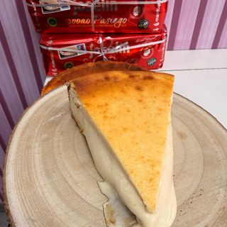 Cheesecake sobao pasiego porción