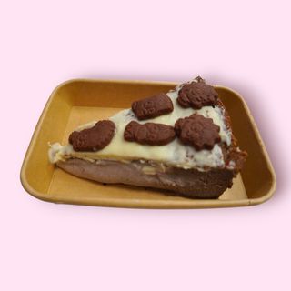 Cheesecake oreo blanco y simpson porción