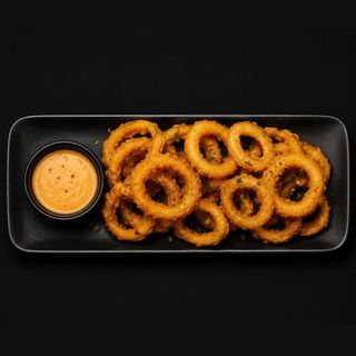 Aros de calamar con salsa picante
