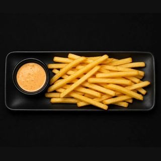 Patatas fritas con salsa