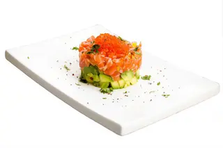 Tartar de salmón