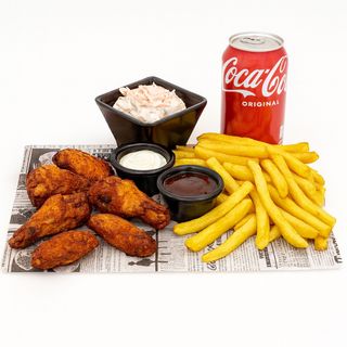 Alitas de pollo menu