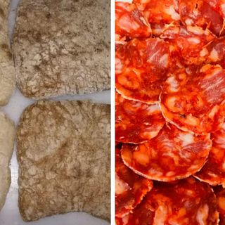 Bocadillo chorizo ibérico (mollete de Marchena integral 100%)