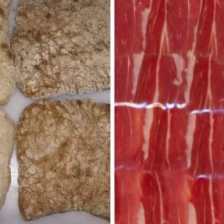 Bocadillo de jamón (mollete de Marchena integral 100%)