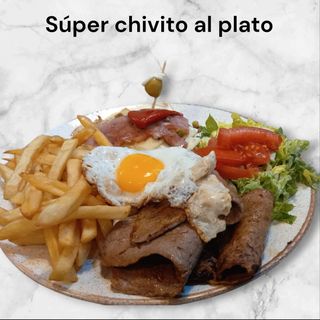 Super chivito al plato