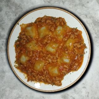 Ravioles caseros de ternera y espinaca 