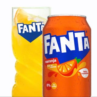 Fanta naranja lata