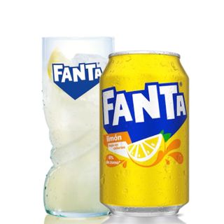 Fanta limón lata 