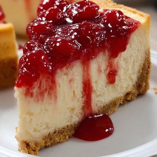 Tarta de queso y fresa