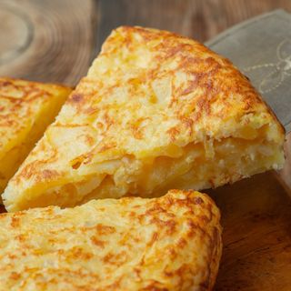 Trozo de tortilla española