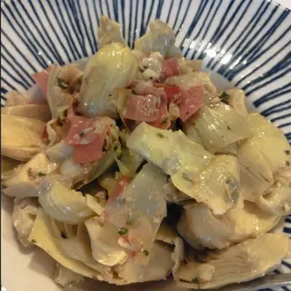 alcachofas salteadas