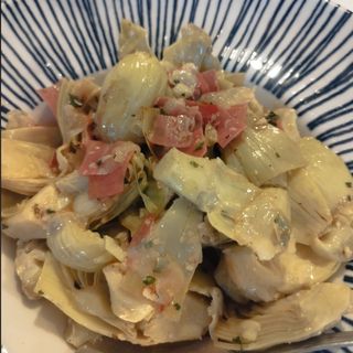 alcachofas salteadas