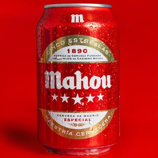 Cerveza Mahou 5 Estrellas Lata 33cl.