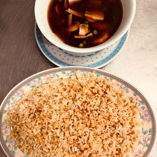 28.Arroz tostado con gambas