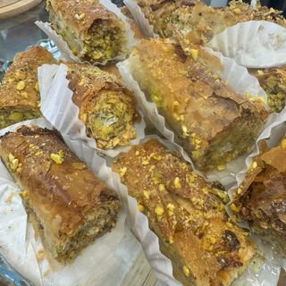 Rulo de baclawa de pistacho