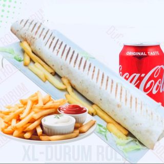 Menú Durum Kebab XL