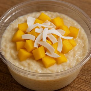 ARROZ CON LECHE DE COCO Y MANGO