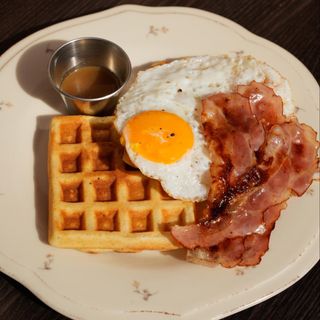 Gofres Con Bacon (2 Ud.)