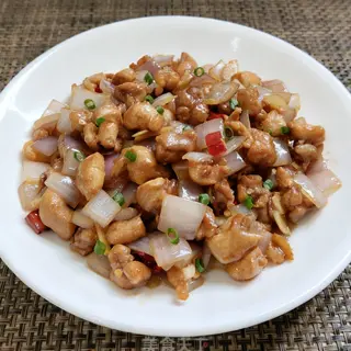 Pollo con cebolla