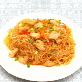 Fideos con pollo