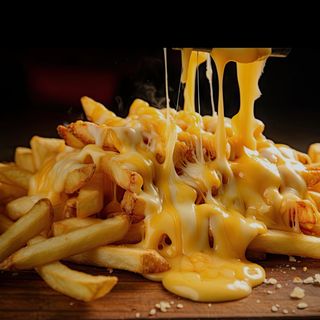 patata fritas gratinado